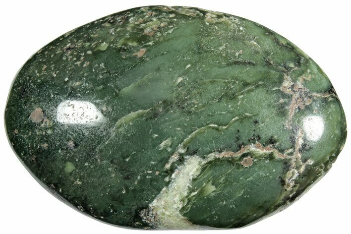 Polished Jade (Nephrite) Palm Stone - Afghanistan #220996